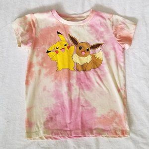 Pokemon Pikachu Eevee Tie Dye Shirt